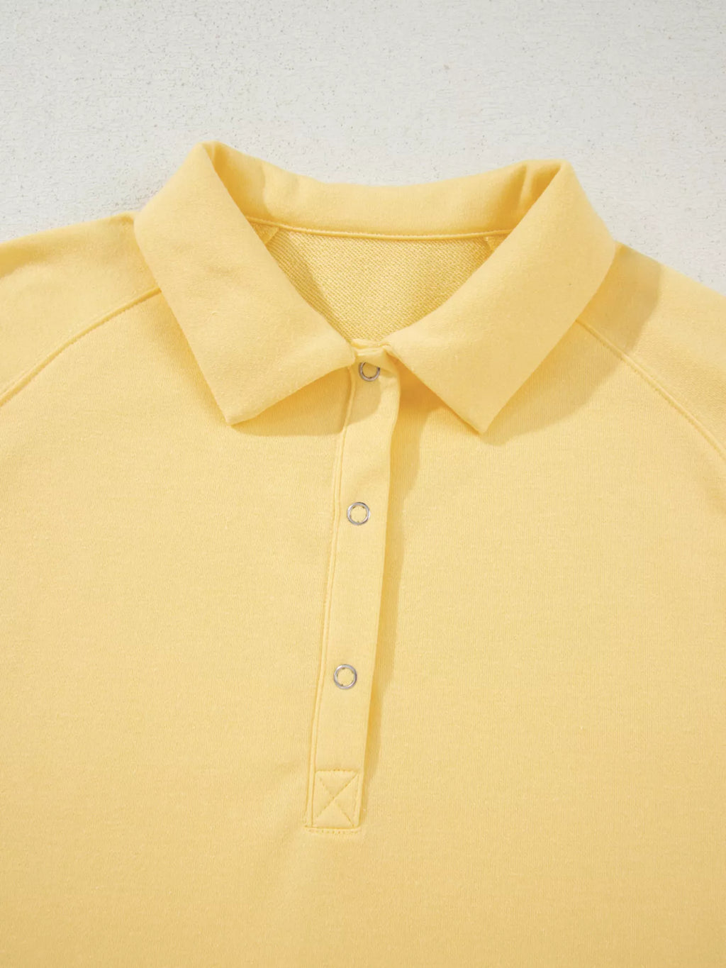 Women's Outfit Set Button Collar Drop Shoulder Top and Shorts 2pcs Set Yellow 13c9a2d185ff4cf7a014357341419316-Max-Origin Trendsi