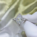 Silver Ring 2 Carat Moissanite 925 Sterling Platinum-plated 142877fe-dcf3-48c8-ba27-ed09ff68dea9-Max-Origin Trendsi