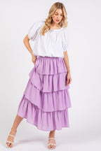 Mittoshop Ruffle Layer Midi Skirt Chiffon Lavender with Elastic Waist 1432b8ff-21d8-43a9-a450-bdfbf2c58f3d-Min Trendsi
