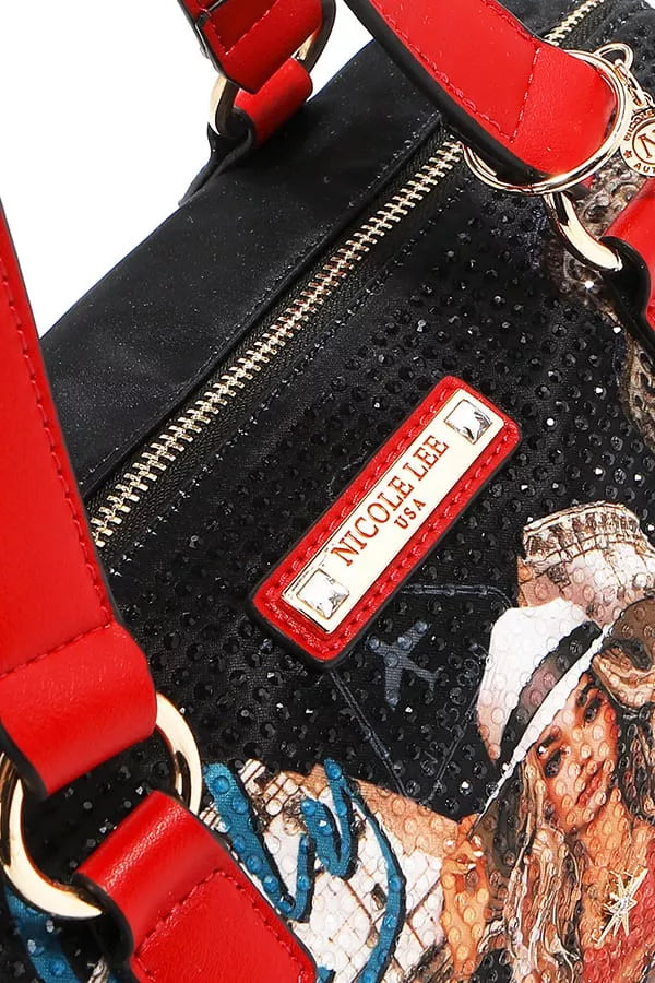 Nicole Lee USA Women's Handbag Martha Travels Italy Wide with Rhinestones Tote 145567a279dc45a0b1677b08c4bda6c3-Max-Origin Trendsi