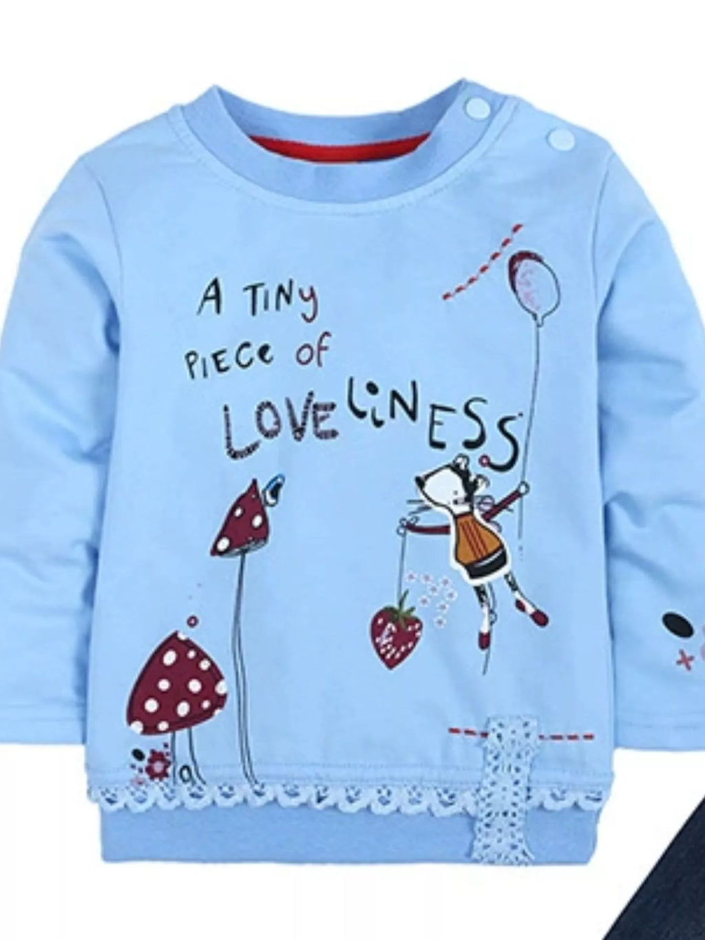 Girl's Outfit Set Long Sleeve Round Neck Top and Jeans for Children 14b2c3e7-aad8-4de1-ab85-9b230514d139-Max-Origin Trendsi