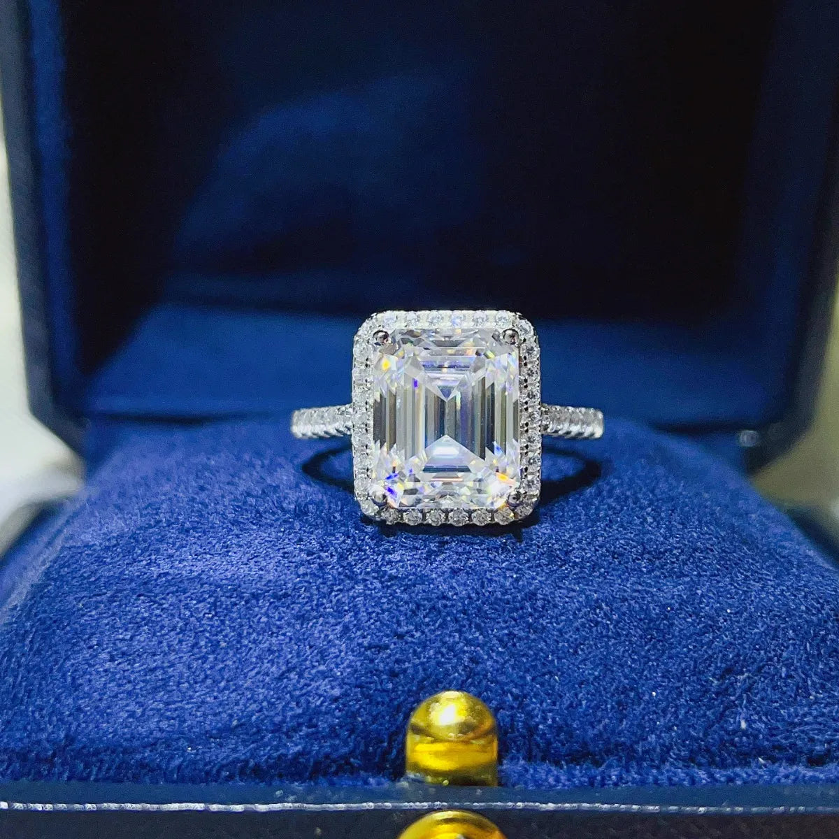 Silver Ring 5 Carat Moissanite White Square Stone 925 Sterling Platinum-plated 14f82a4e-9e60-4d58-b839-c9bc33e48085-Max-Origin Trendsi