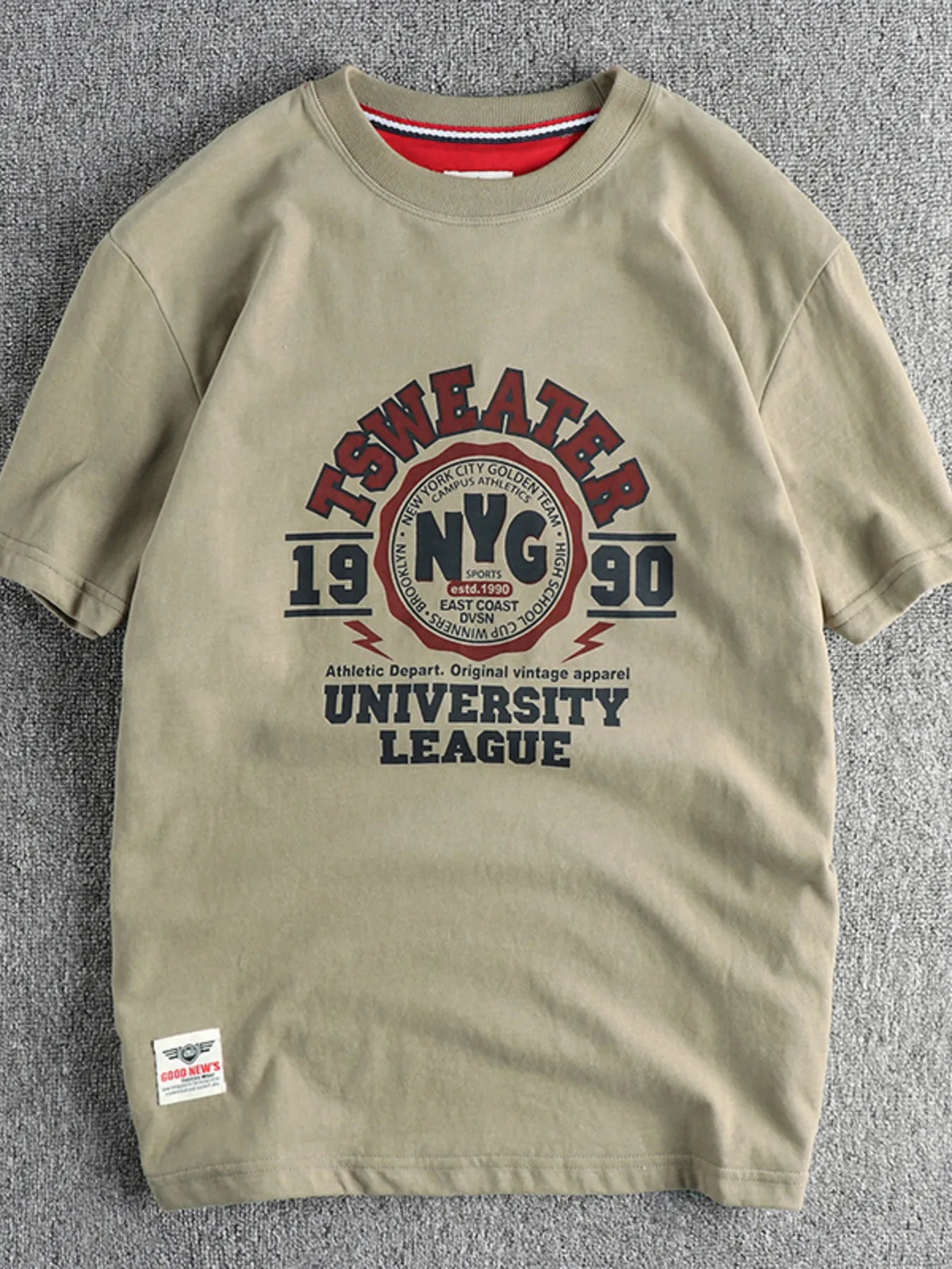 Men's Cotton T-Shirt Graphic Print Short Sleeve Top Khaki 150f633ce73f48869c52b11621377b3e-Max-Origin Trendsi