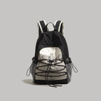 Lightweight Drawstring Backpack Bag - Medium Size, Nylon Material, Imported