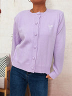 Women's Cardigan Button-Up Long Sleeve Embroidered Knit 159a990e5e3d41069a7da3b63359f6c4-Max-Origin Trendsi