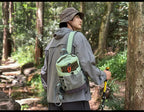 Hiking Backpack Nylon Lightweight Outdoor Travel Shoulder Bag Mesh Pocket