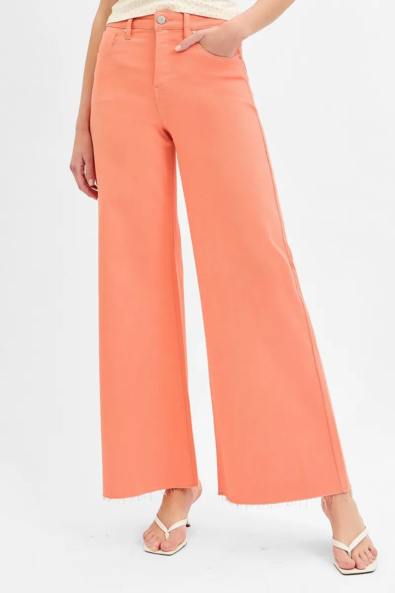 RISEN Wide Leg Jeans Woemn's Coral Tummy Control High Rise Palazzo Denim 15db5f9b1a7d44bf8c54a6b3e86d8357-Max-Origin Trendsi