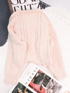 Women's Cardigan Cable Knit Button-Up Soft Knit Acrylic Long Sleeve 161eb6fcd39a44afa5bf78aa528999ff-Max-Origin Trendsi