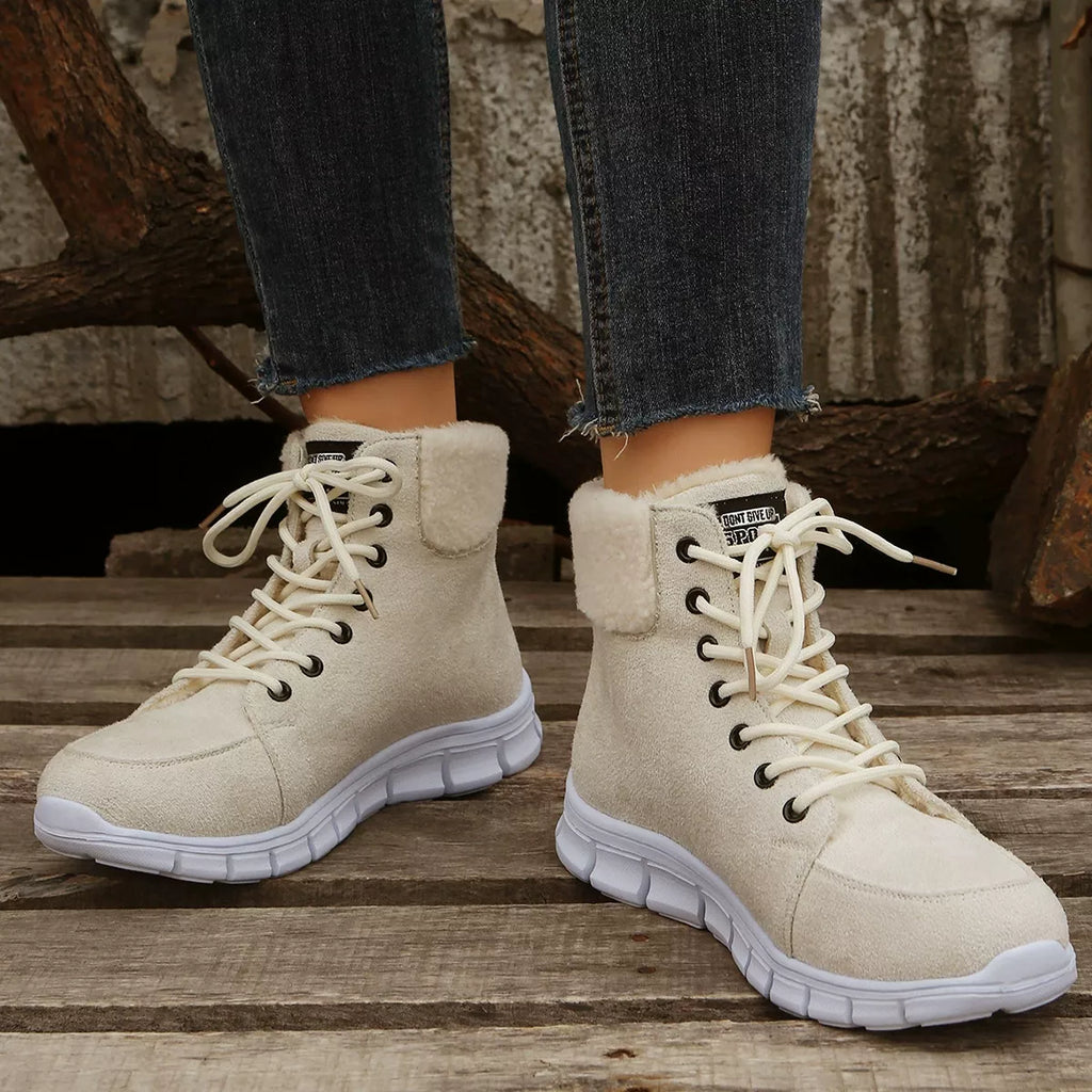 Lace Up Round Toe Boots 16421b8b-702f-4d1e-99ba-9e230f6ff327-Max-Origin Trendsi