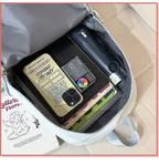 Casual Women's Backpack Star Pattern Nylon Zipper Lightweight Shoulder Bags