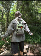 Hiking Backpack Nylon Lightweight Outdoor Travel Shoulder Bag Mesh Pocket