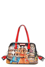 Nicole Lee USA Martha Travels Italy Dome Women's Satchel Bag Vegan Leather 16bdc1d5929c4507840298d833c712d9-Max-Origin Trendsi