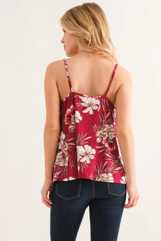 And The Why Tank Top Burgundy Floral Printed Casual Blouse 174c84688ca24fb194e787828e3911fc-Max-Origin Trendsi