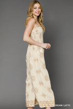 Umgee Jumpsuit Floral Cream Embroidered Smocked Wide Leg Pocketed 1753c9cc-afa1-4c87-a79f-0e69d7d53343-Max-Origin Trendsi