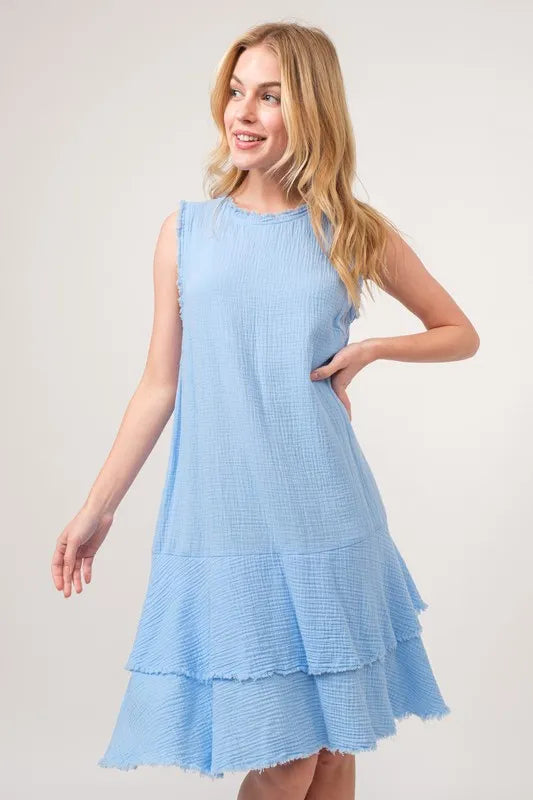 And The Why Tiered Dress Light Blue Washed Fringe Detail Sleeveless Baby Blue 1774b1e077984472a9bdf8eb0da707cc-Max-Origin Trendsi
