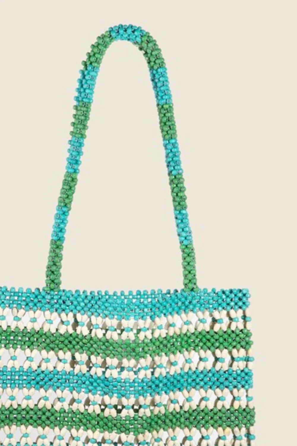 Fame Accessories Tote Bag Wooden Beaded Turquoise Contrast Handbags 17b4afb7-cef7-4b68-a8dd-4b140a0bca49-Max-Origin Trendsi