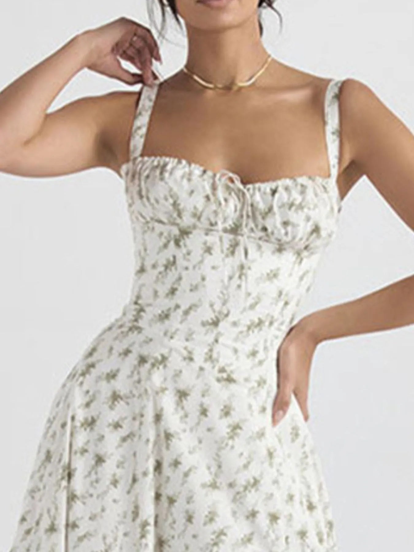 Midi Cami Dress Side Slit Sweetheart Tied Neck Floral with Straps S-3XL 17e2c457-188b-4d8b-a613-4390cf1f60d0-Max-Origin Trendsi