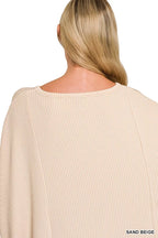Zenana Raised Rib Bat Sleeve Top 1887c0e8aec04fd3a3abfec2a1b245ac-Max-Origin Trendsi