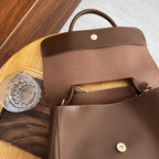 Women's Large Shoulder Bag Crocodile Embossed Pu Leather Flap Handbags