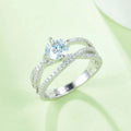 Silver Ring 1 Carat Moissanite Stone 925 Sterling Cross Twist Jewelry Silver 18a96ac4-7622-430b-825d-80849a0ced72-Max-Origin Trendsi