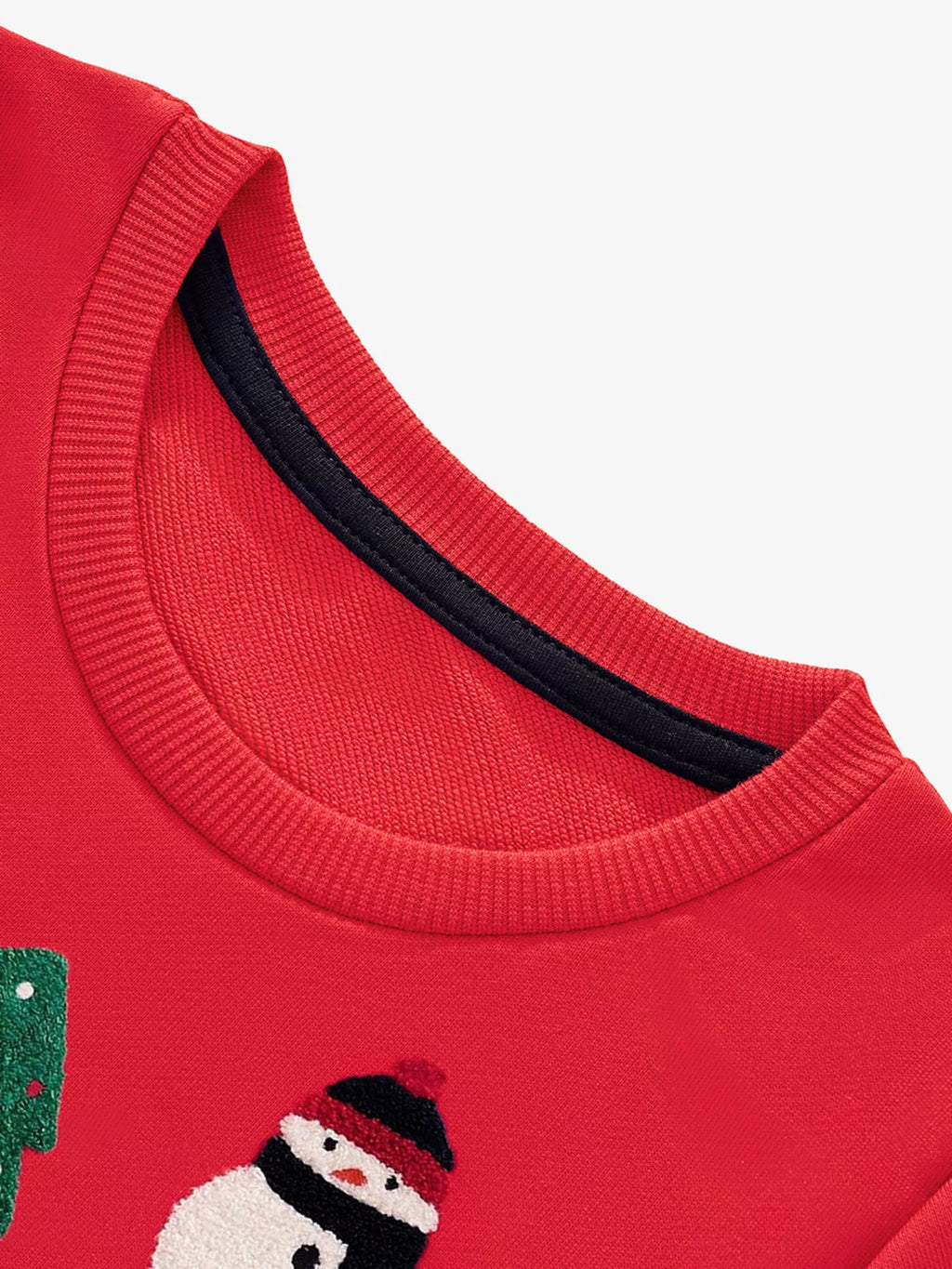 Children's Christmas Theme Crew Neck Sweatshirt 18c98d5132e846e2bfa7a63d0530ded0-Max-Origin Trendsi