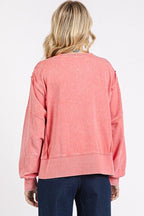 Mittoshop Sweatshirt Stylish Side Slit Strawberry Exposed Seam Long Sleeve Top 18c9b3db-6a5a-4e05-bece-2d0761742423-Min Trendsi