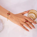 Womens Jewelry Set Ring and Bracelet Rose Bypass 18K Rose Gold-Plated 18ee74df-74ea-449a-8062-0145512a41c8-Max-Origin Trendsi