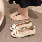 Women's Slip-Ons Round Toe Block Low Heels Shoes 190aabf048ef4599b232b79e5c6e3323-Max-Origin Trendsi
