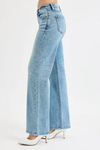 RISEN Boyfriend Jeans Women's Low Rise Ankle Distressed Medium Wash Denim 196e6a9544dc4bf582e0ac0f749810ea-Max-Origin Trendsi