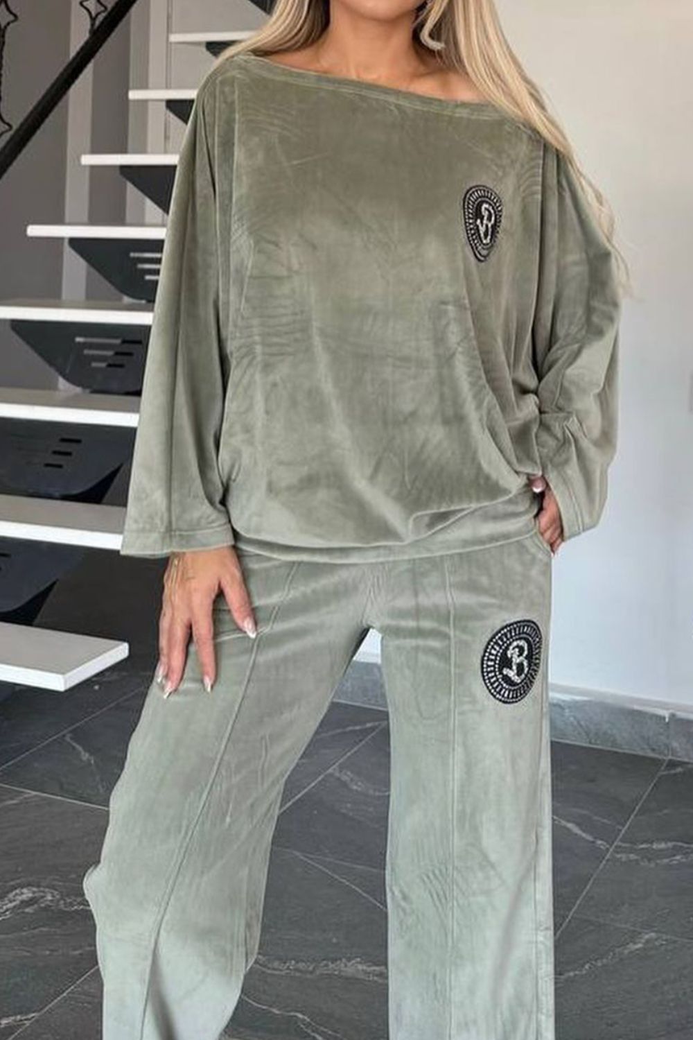 Outfit Set Women Velvet Full Size Boat Neck Long Sleeve Top and Pants Set 5XL Sage 19b24bff-8ba2-46bc-a69a-23407a1e9446-Max Trendsi