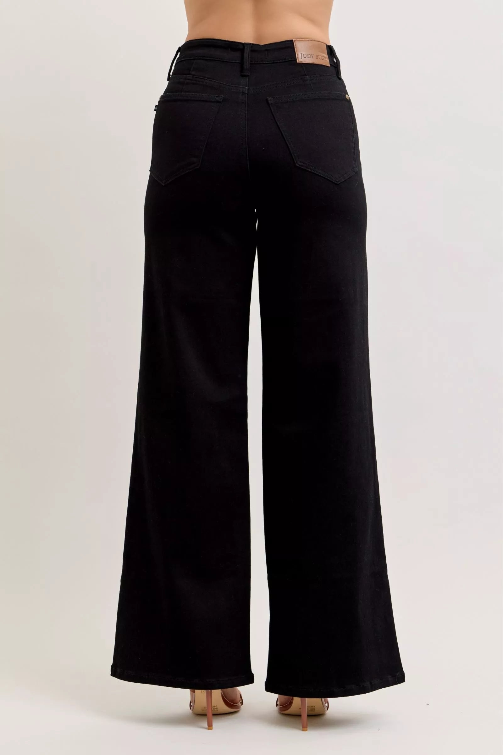 Judy Blue Wide Leg Jeans Black High-Waisted Denim Pants 19db2809-4d7d-4c21-a67b-4a0adbcd9ac3-Max-Origin Trendsi
