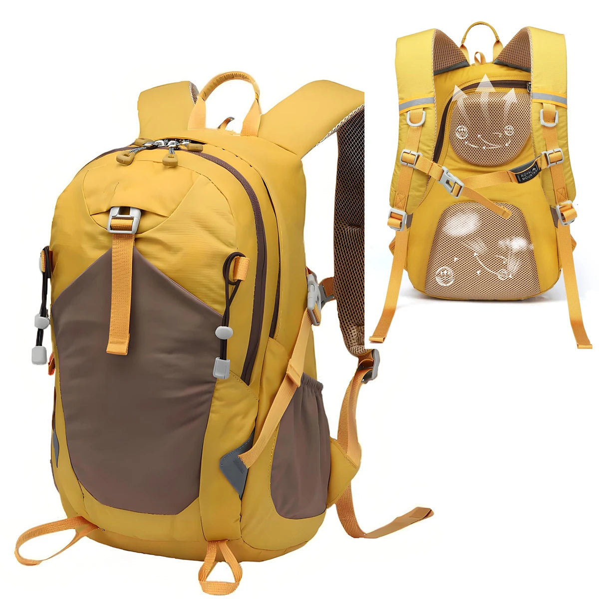 Hiking Backpack 30L Foldable Travel Daypack Lightweight Color Block Daypack
