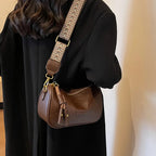 Boston Bag Style Street Trend Large Capacity Soft PU Leather Women's Small Purses