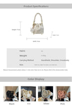 Women's Bucket Chunky Chain Strap Drawstring Mini Casual Crossbody Bag