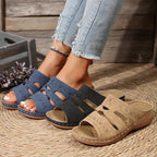 Women Wedge Slippers Premium Orthopedic Open Toe Slippers Anti-Slip Shoes