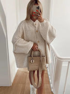Button Cardigan Round Neck Lantern Long Sleeves Knit Outwear 1_c0221055-bac3-4804-a918-7e8865338c13 STYLEINGER