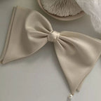 Women's Hair Clip Satin Pearl Big Bow Accessory 1a310f78-19ec-48ea-9687-4b6435e7260d-Max-Origin Trendsi