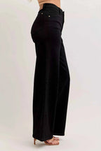 Judy Blue Wide Leg Jeans Black High-Waisted Denim Pants 1a54478f-dd39-475e-a14c-cb1e61458c50-Max-Origin Trendsi