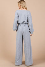 Ces Femme Overall Gray Jumpsuit Boat Neck Long Sleeve Drawstring Wasit 1a54bd8a-e27c-45ab-beed-453ea8fccb89-Min Trendsi
