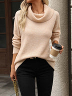 Turtleneck Sweater Off Shoulder Knit Soft Long Sleeve Pullover 1a664f08-ba2b-41d6-b620-e0ba5123c872-Max Trendsi