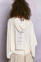 POL Womens Hoodie Cream Short Sleeve Top with Lace Detail 1afcbebe-5ec0-430e-8950-23c290ecafb0-Max-Origin Trendsi