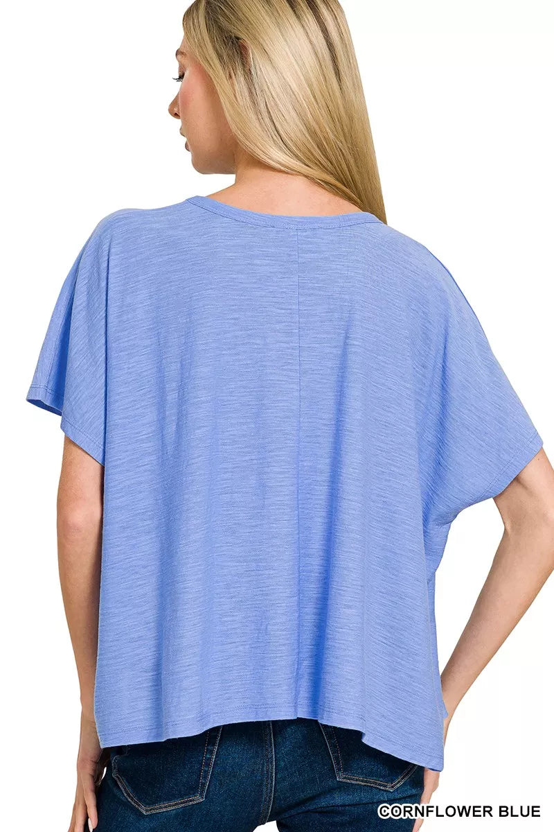 Zenana Round Neck Short Sleeve T-Shirt 1b044c2ff3184ab5843751b4145e7fce-Max-Origin Trendsi