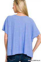 Zenana Round Neck Short Sleeve T-Shirt 1b044c2ff3184ab5843751b4145e7fce-Max-Origin Trendsi