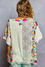 POL Womens T-shirt Lace Round Neck Short Sleeve Floral Pattern Top 1b182e7e-8403-4daf-9ca8-108030e208b6-Max-Origin Trendsi