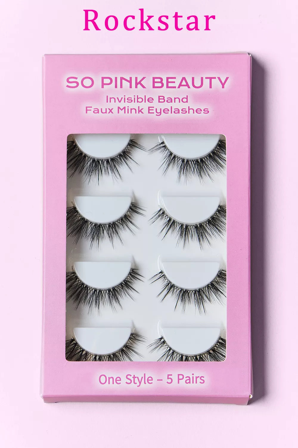 SO PINK BEAUTY Faux Mink Synthetic Eyelashes 5 Pairs Black Mix Effect 1bbc3344-a50e-400d-8255-1a51e2ef293f-Max Trendsi