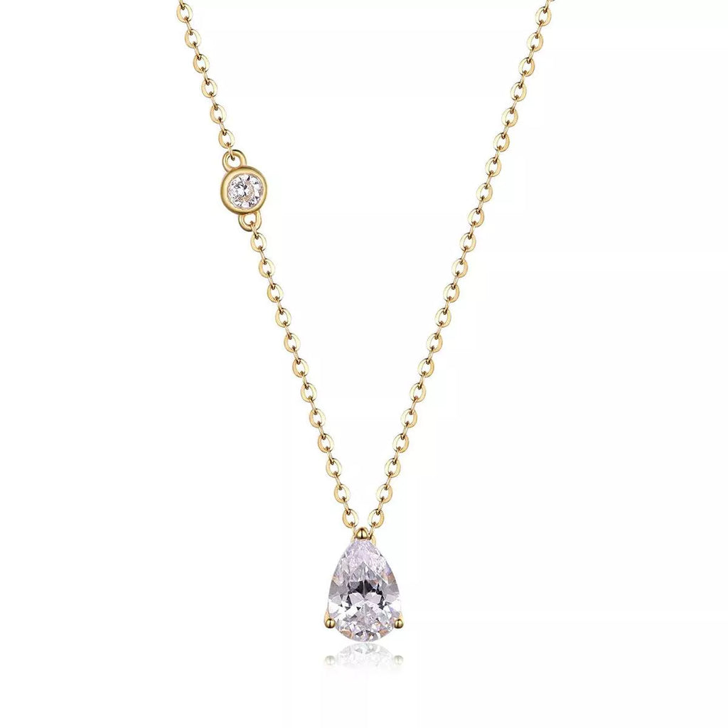 1.25 Carat Moissanite Teardrop Necklace 925 Sterling Silver 18K Gold-Plated 1bd0b263-d3ba-4dd3-a4d4-6fe462a7339e-Max-Origin Trendsi