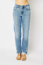 Judy Blue Women's Jeans High Waist Straight with Heavy Destroy Plus Sizes 1c2a03aa01e344c286a6f4f47b85da8e-Max-Origin Trendsi