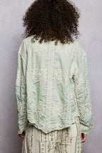 POL Women Shirt Mint Embroidery Long Sleeve Single Breasted Top 1c91610a-4c36-4d8d-b9aa-b9b948d4ee3f-Max-Origin Trendsi