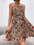 Floral Print Mini Dress Spaghetti Strap Summer Tied Neck Ruffled 1cbd3e3e-3ef3-48a5-a36f-fa3d700ea044-Max-Origin Trendsi