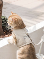 Breathable Polyester Pet Harness and Leash Set, 2-Piece, Imported